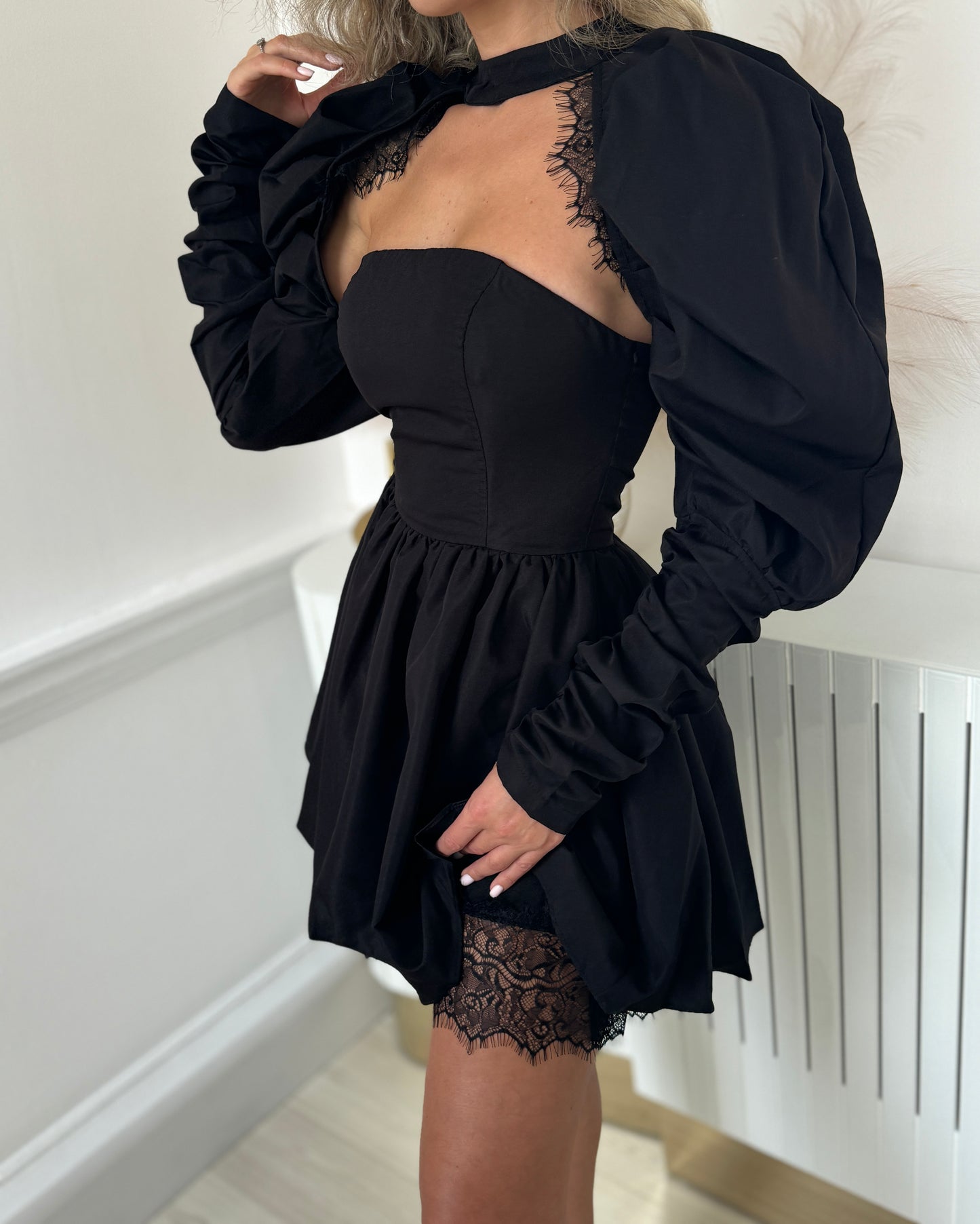AGATHA puffy sleeves dress
