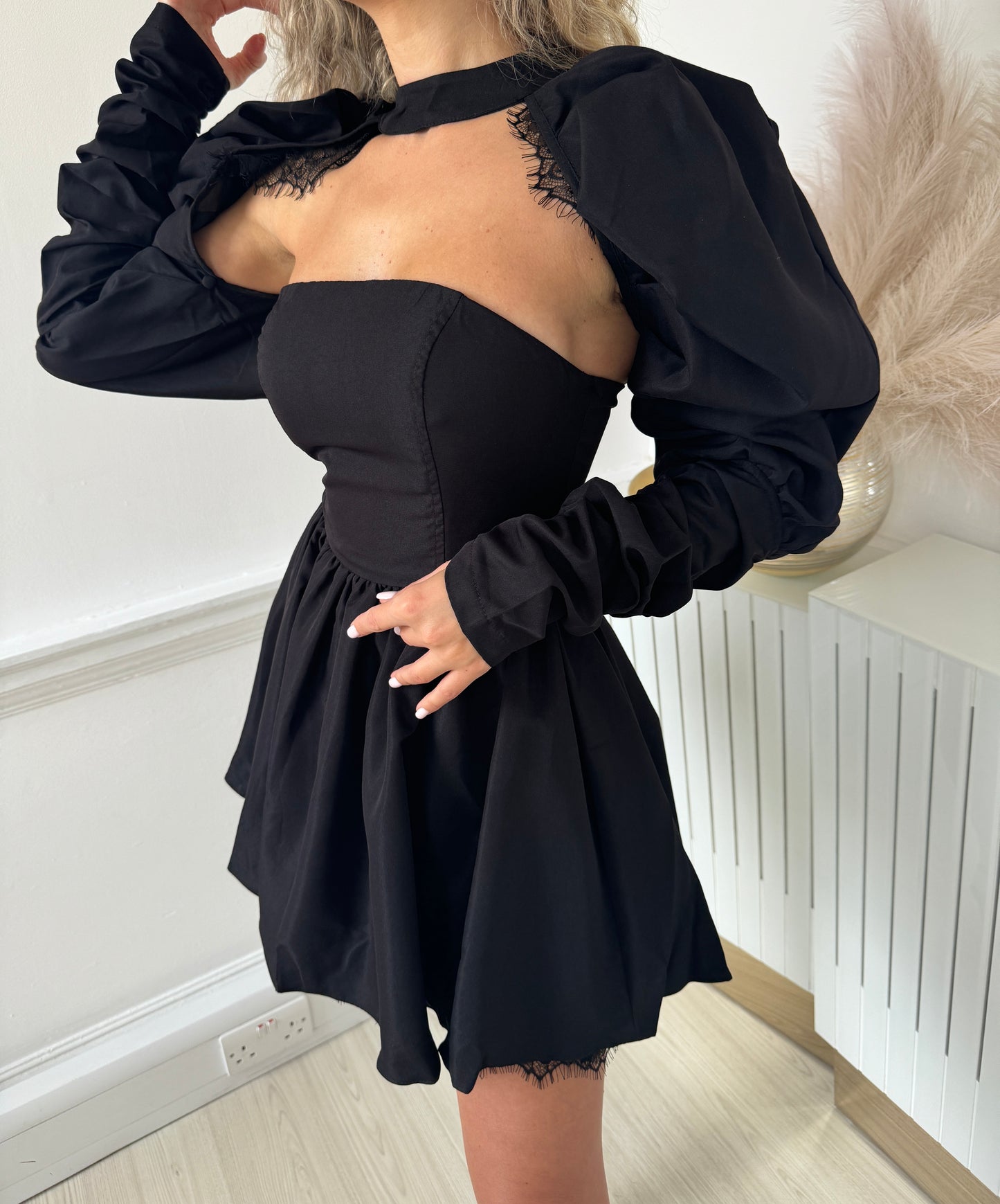 AGATHA puffy sleeves dress