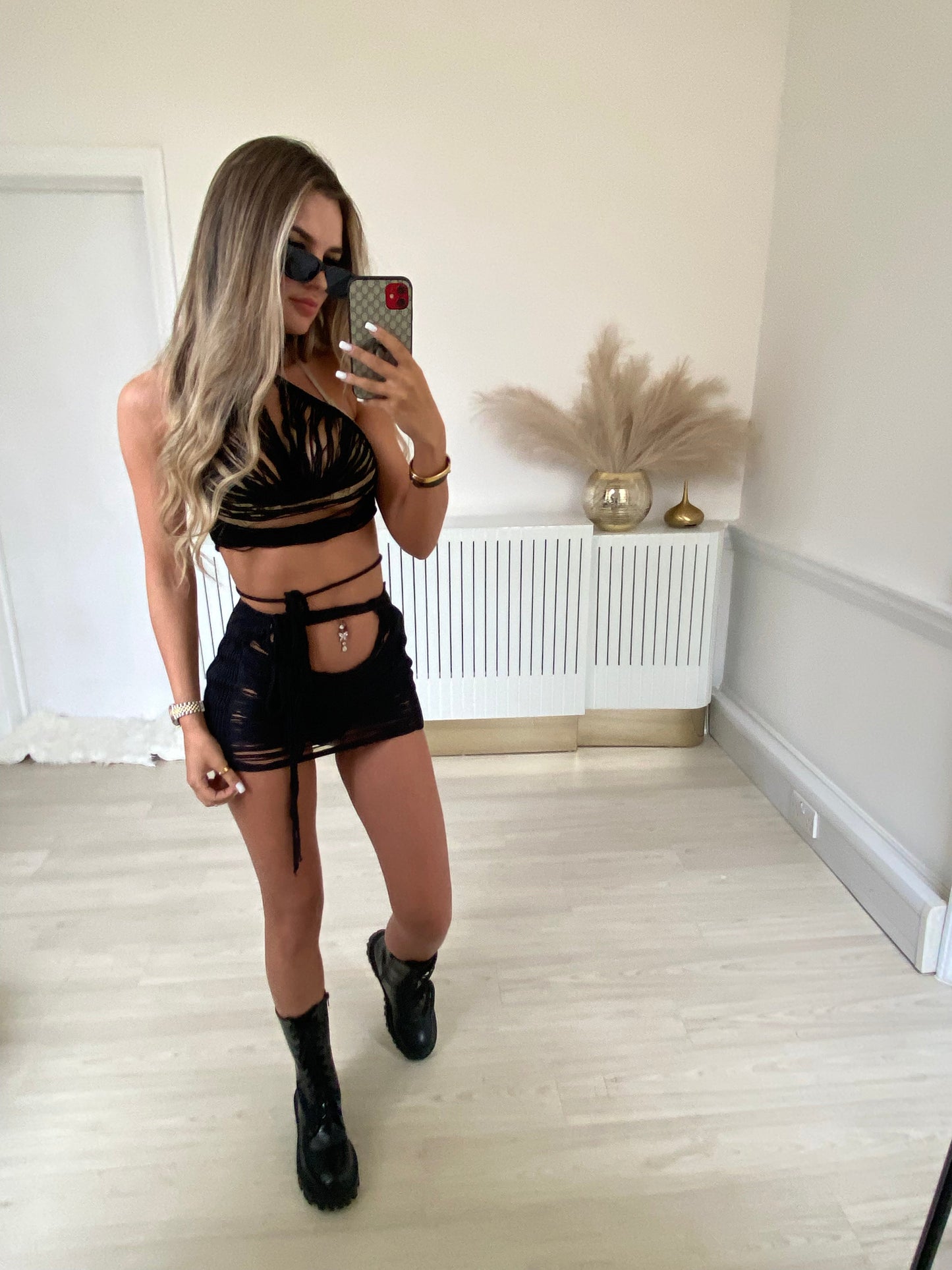 BOHO skirt black