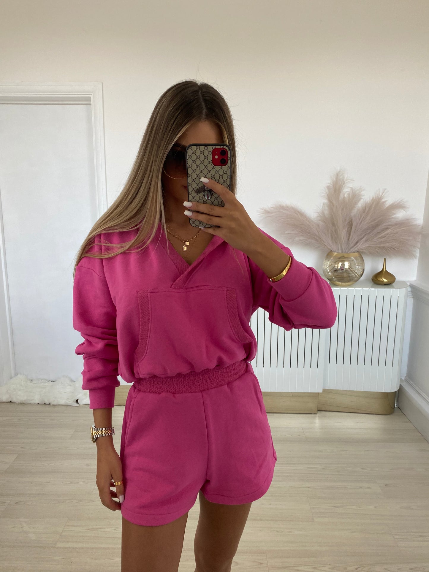 Two piece set - fuchsia