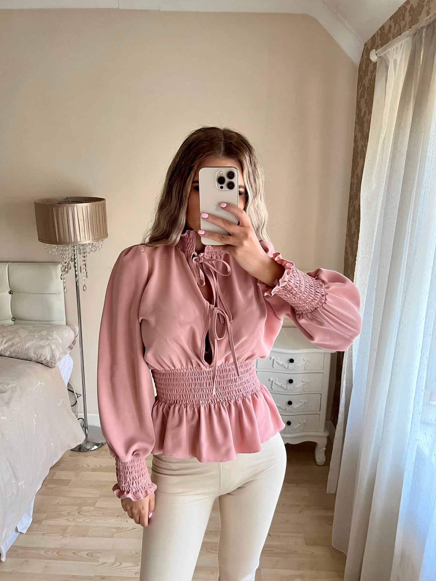 Dusty pink blouse